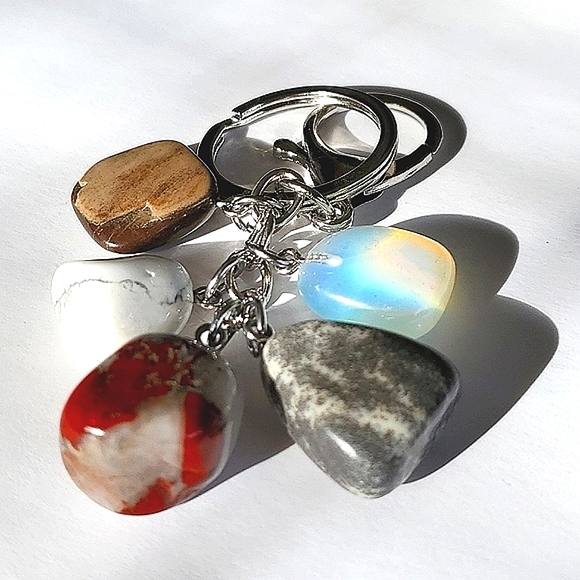 Natural Healing Tumbled Gemstones Keychain or Purse Charm etc. - Picture 7 of 13
